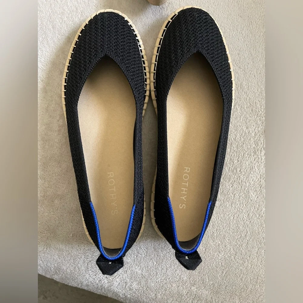 Rothy’s Black Espadrille Flats